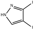 3,4-二碘吡唑,6645-70-1,结构式