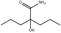 2-Hydroxy-2-propylvaleramide Struktur