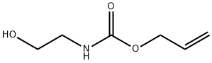 N-(アリルオキシカルボニル)エタノールアミン 化学構造式