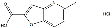 5-Methylfuro[3,2-b]pyridine-2-carboxylic acid hydrochloride Structure