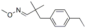 Benzenepropanal, 4-ethyl-alpha,alpha-dimethyl-, O-methyloxime, (E)- (9CI) Structure
