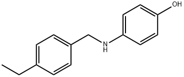 Phenol, 4-[[(4-ethylphenyl)methyl]amino]- (9CI) 化学構造式