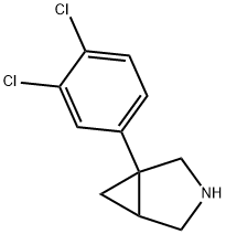 1-(3,4-二氯苯基)-3-氮杂双环[3.1.0]己烷 结构式