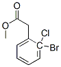 2-bromo-2-chlorophenyl acetic acid methyl ester  Structure