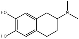 6-(ジメチルアミノ)-5,6,7,8-テトラヒドロ-2,3-ナフタレンジオール 化学構造式