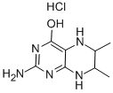 2-AMINO-6,7-DIMETHYL-4-HYDROXY-5,6,7,8-TETRAHYDROPTERIDINE MONOHYDROCHLORIDE 化学構造式