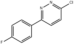 3-クロロ-6-(4-フルオロフェニル)ピリダジン 化学構造式