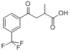 2-METHYL-4-OXO-4-(3'-TRIFLUOROMETHYLPHENYL)BUTYRIC ACID 化学構造式