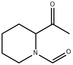 1-Piperidinecarboxaldehyde, 2-acetyl- (9CI) 化学構造式