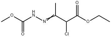 ETHYL (3E)-3-(ACETYLHYDRAZONO)-2-CHLOROBUTANOATE Structure