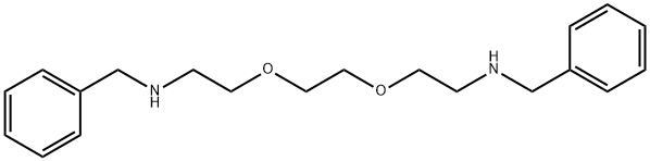 1,2-ビス(2-ベンジルアミノエトキシ)エタン 化学構造式