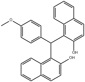 1,1'-P-ANISYLIDENEBIS(2-NAPHTHOL) 化学構造式