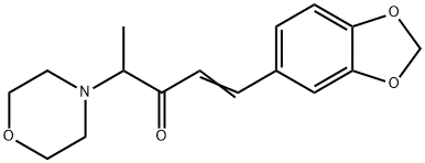 1-(1,3-Benzodioxol-5-yl)-4-morpholino-1-penten-3-one,66596-43-8,结构式