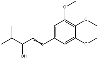 1-(3,4,5-Trimethoxyphenyl)-4-methyl-1-penten-3-ol,66596-46-1,结构式