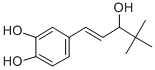 4-(3-ヒドロキシ-4,4-ジメチル-1-ペンテニル)ピロカテコール 化学構造式