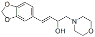 4-(3,4-Methylenedioxyphenyl)-1-morpholino-3-buten-2-ol Struktur
