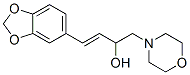 4-(3,4-Methylenedioxyphenyl)-1-morpholino-3-buten-2-ol,66596-53-0,结构式