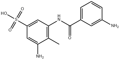 6661-55-8 3-amino-4-methyl-5-(3-aminobenzamido)benzene sulfonic acid