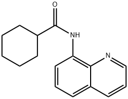 N-(喹啉-8-基)环己烷甲酰胺 结构式