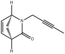 2-Azabicyclo[2.2.1]hept-5-en-3-one,2-(2-butynyl)-,(1S,4R)-(9CI),666256-77-5,结构式