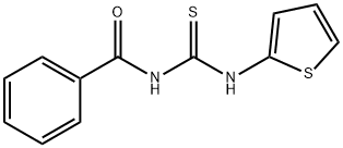 N-(噻吩-2-氨基硫代甲酰基)苯甲酰胺, 66645-99-6, 结构式