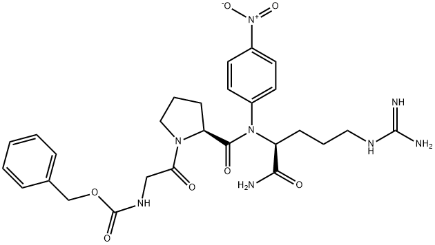 Z-GLY-PRO-ARG-PNA 化学構造式