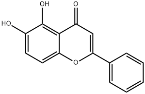 5,6-二羟基黄酮 结构式