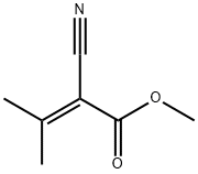 2-氰基-3-甲基-2-丁烯酸甲酯,6666-75-7,结构式