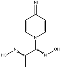 1,2-Propanedione, 1-(4-imino-1,4-dihydro-1-pyridyl)-, dioxime 化学構造式