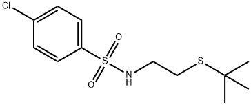 N-[2-(tert-butylsulfanyl)ethyl]-4-chlorobenzenesulfonamide Structure