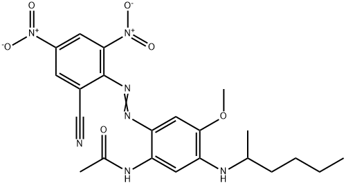 N-[2-[(2-cyano-4,6-dinitrophenyl)azo]-4-methoxy-5-[(1-methylpentyl)amino]phenyl]acetamide|