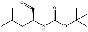 Carbamic acid, [(1S)-1-formyl-3-methyl-3-butenyl]-, 1,1-dimethylethyl ester Structure