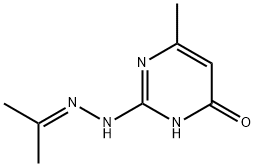 6-methyl-2-(2-propan-2-ylidenehydrazinyl)-1H-pyrimidin-4-one Structure