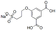 sodium dihydrogen 5-(3-sulphonatopropoxy)isophthalate Structure