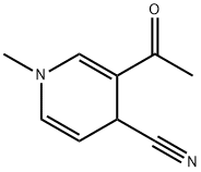 4-Pyridinecarbonitrile, 3-acetyl-1,4-dihydro-1-methyl- (9CI) Structure