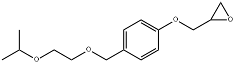 [[4-[[2-(1-Methylethoxy)ethoxy]methyl]phenoxy]methyl]oxirane 化学構造式