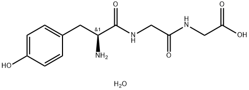 H-TYR-GLY-GLY-OH H2O Structure