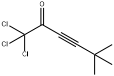 1,1,1-trichloro-5,5-diMethyl-hex-3-yn-2-one 化学構造式