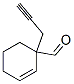 2-Cyclohexene-1-carboxaldehyde, 1-(2-propynyl)- (9CI),66730-45-8,结构式