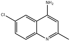 4-AMINO-6-CHLORO-2-METHYLQUINOLINE,66735-24-8,结构式