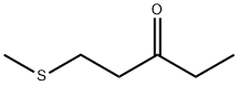 1-(メチルチオ)-3-ペンタノン 化学構造式