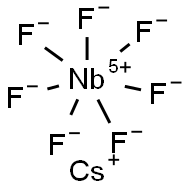 CESIUM HEPTAFLUORONIOBATE, 99.99% Structure