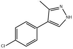4-(4-CHLOROPHENYL)-3-METHYL-1H-PYRAZOLE Struktur