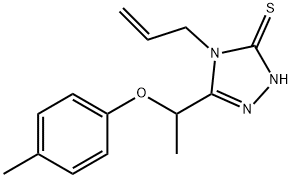 667412-79-5 4-アリル-5-[1-(4-メチルフェノキシ)エチル]-4H-1,2,4-トリアゾール-3-チオール