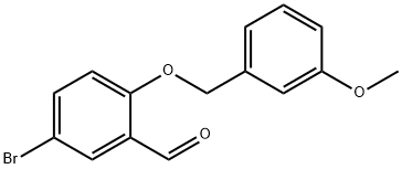 5-溴-2-(3-甲氧基苄基)氧基-苯甲醛,667412-88-6,结构式