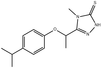 667413-64-1 5-[1-(4-イソプロピルフェノキシ)エチル]-4-メチル-4H-1,2,4-トリアゾール-3-チオール