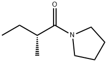 Pyrrolidine, 1-[(2R)-2-methyl-1-oxobutyl]- (9CI) Structure