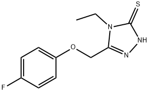 4-エチル-5-[(4-フルオロフェノキシ)メチル]-4H-1,2,4-トリアゾール-3-チオール price.