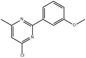 66744-02-3 4-CHLORO-2-(3-METHOXYPHENYL)-6-METHYLPYRIMIDINE