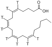 ARACHIDONIC ACID, [5,6,8,9,11,12,14,15-3H(N)]- Structure